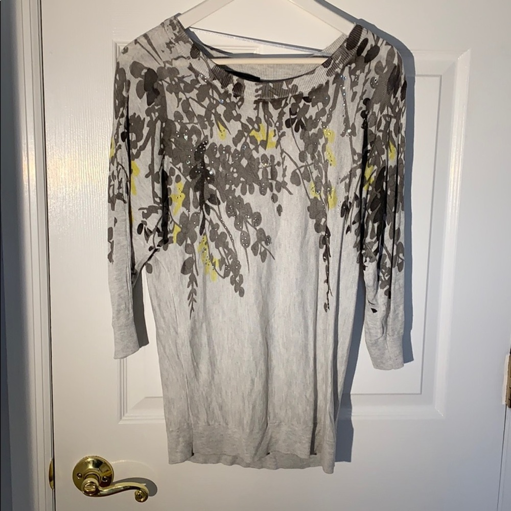 INC Floral Print Spring Sweater